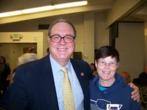 Congressman Denny Heck with Lisa Twining Taylor, Precinct Committee Officer for  District 25-244 