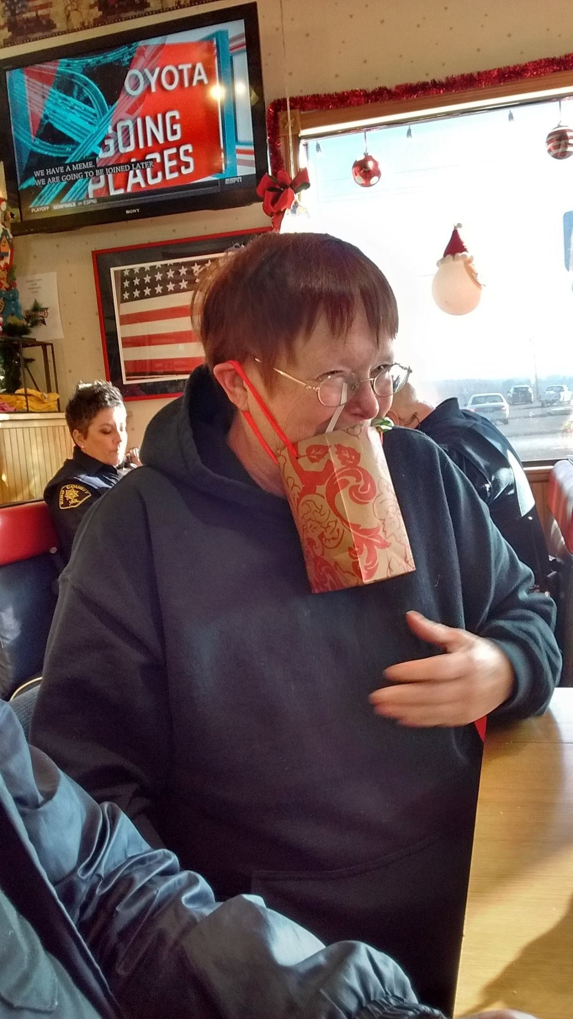 Kris with Fudge Feedbag #1 Life is not a dress rehearsal. Show up and live a little!
